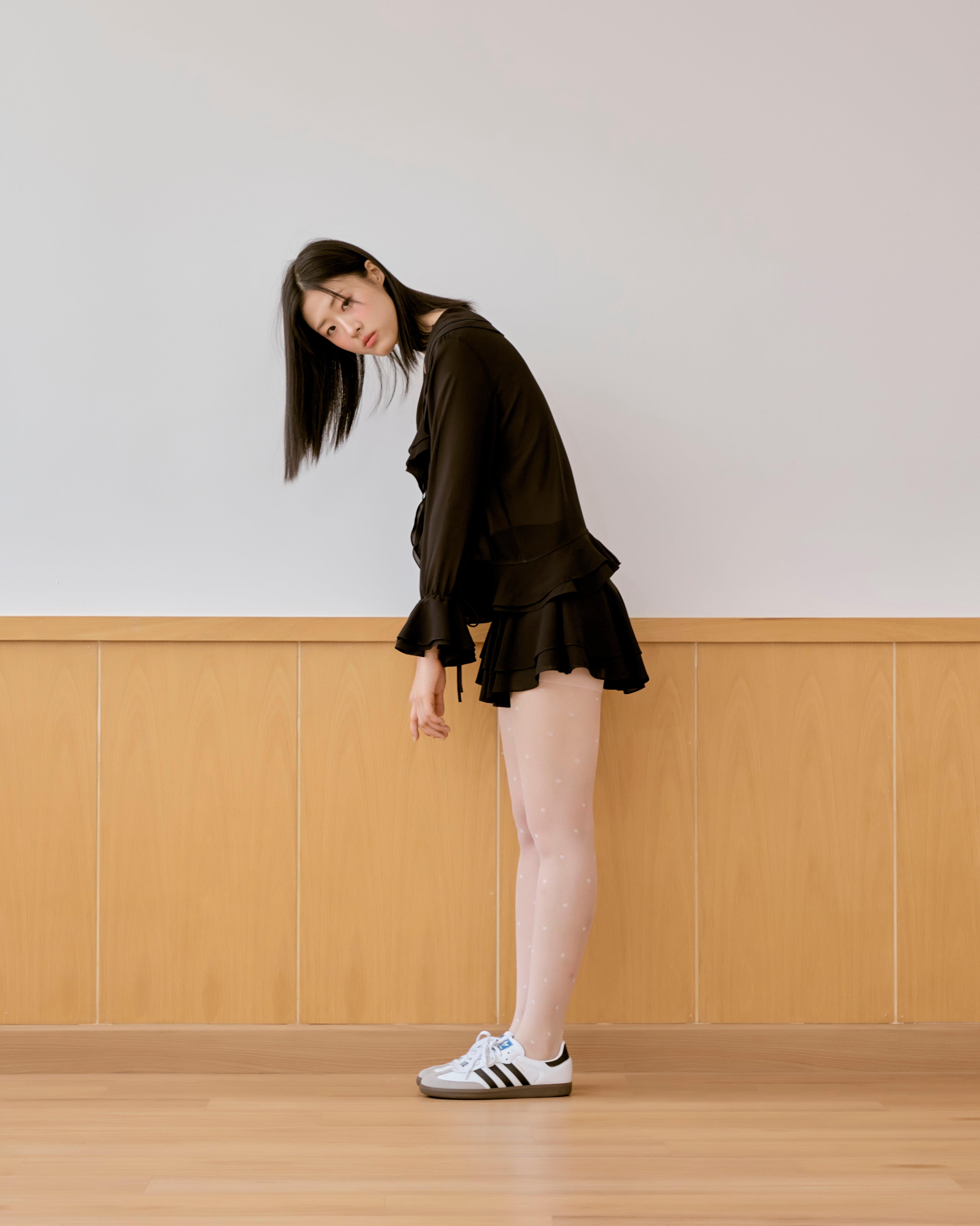 2nd) whimsical ruffle blouse & skirt