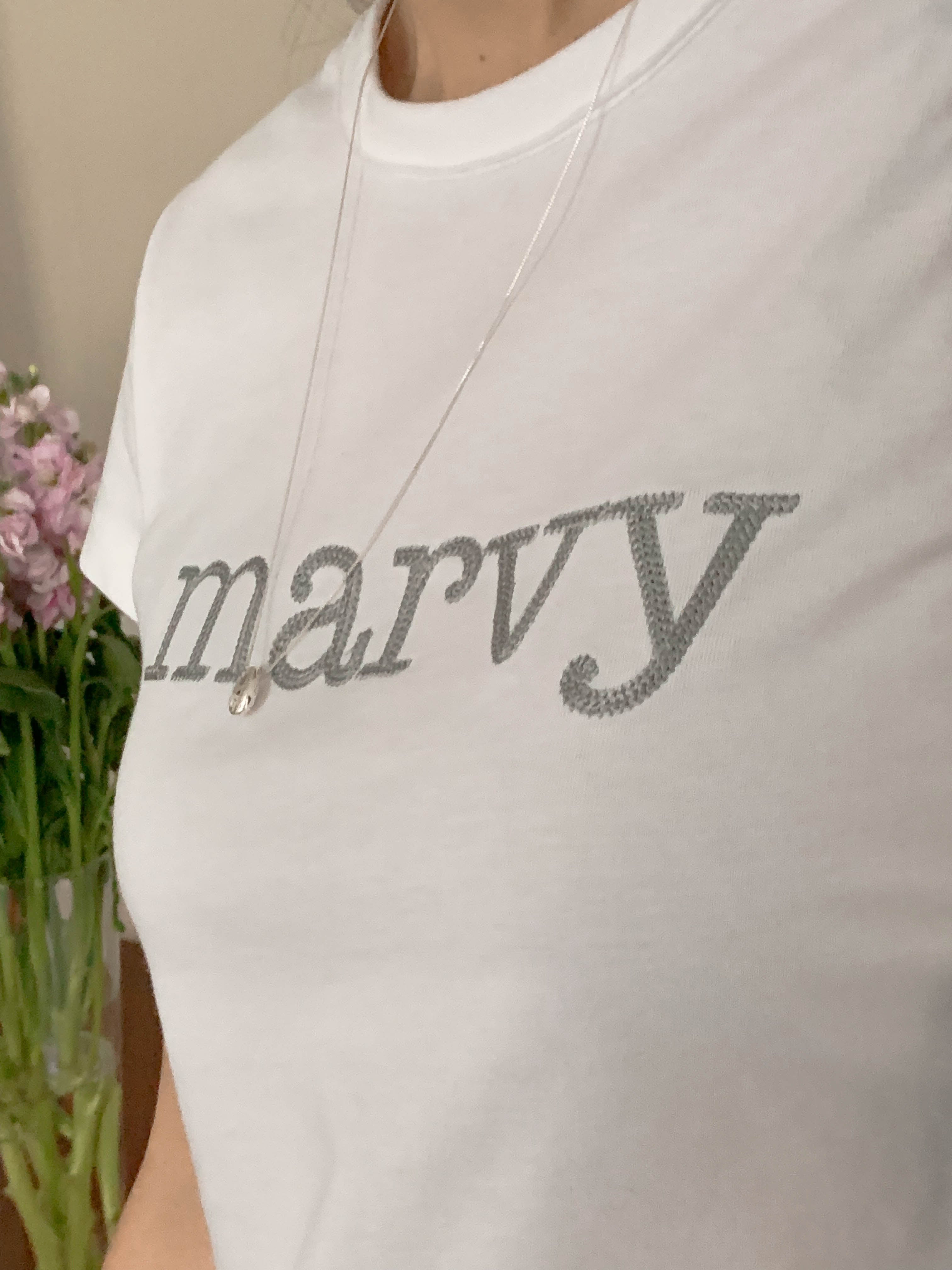 3rd) marvy chain logo tee (grey)