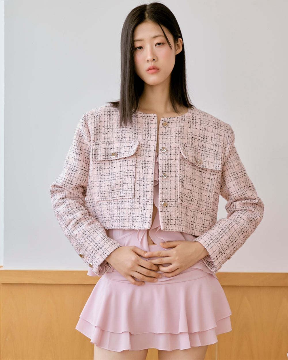 2nd) whimsical ruffle blouse & skirt